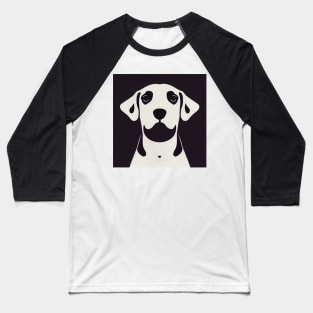 Staring Dog Baseball T-Shirt